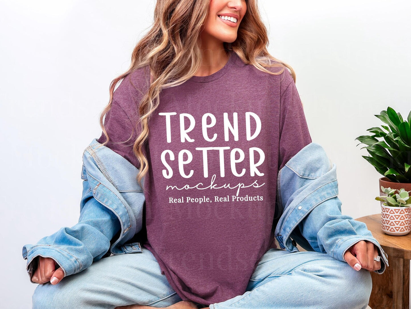 Heather Maroon Gildan Softstyle Unisex Tee