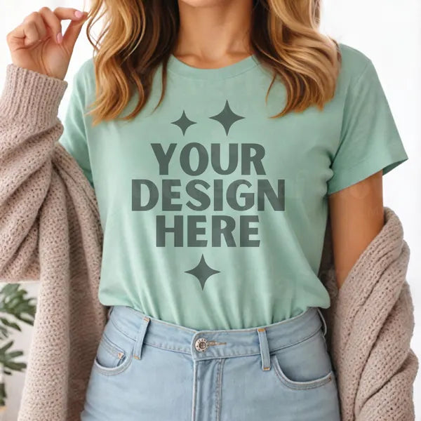 Heather Mint Bella+Canvas Unisex Tee