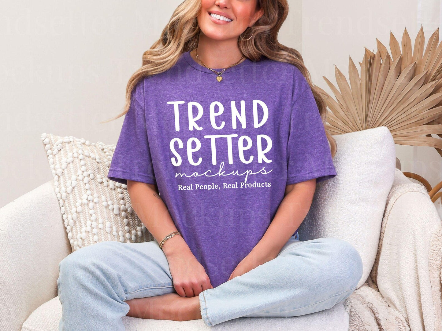 Heather Purple Gildan Softstyle Unisex Tee