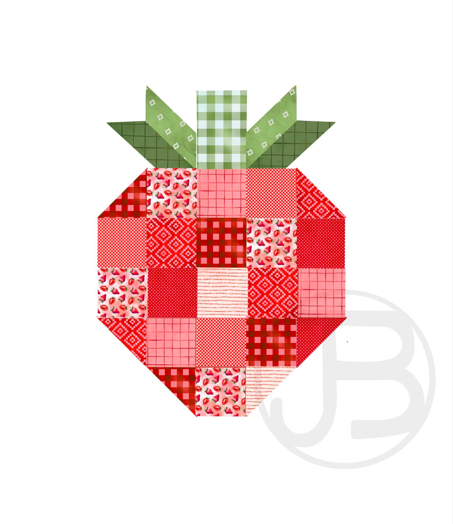 Patchwork Strawberry Design