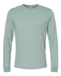 Heather Dusty Blue Bella Canvas Long Sleeve