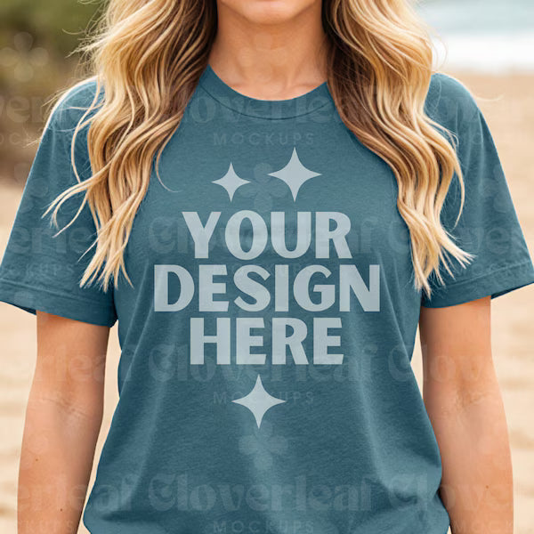 Heather Deep Teal Bella+Canvas Unisex Tee