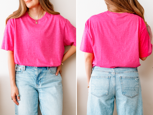 Heather Heliconia Gildan Softstyle Unisex Tee