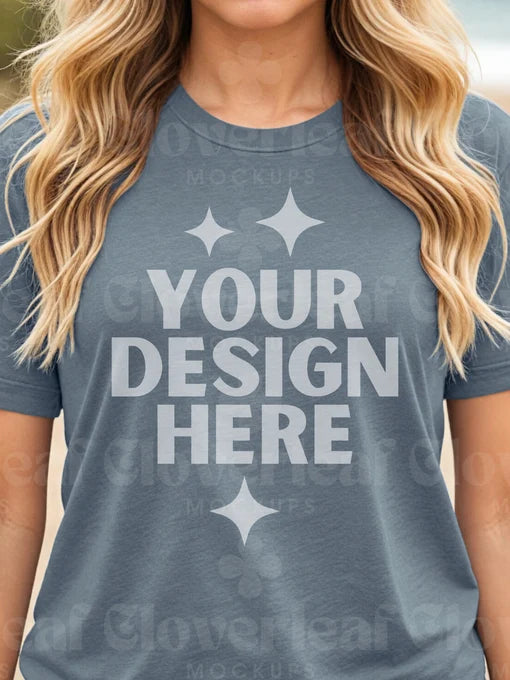 Heather Slate Bella+Canvas Unisex Tee