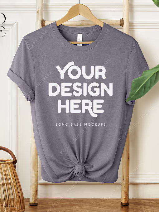 Heather Storm Bella+Canvas Unisex Tee