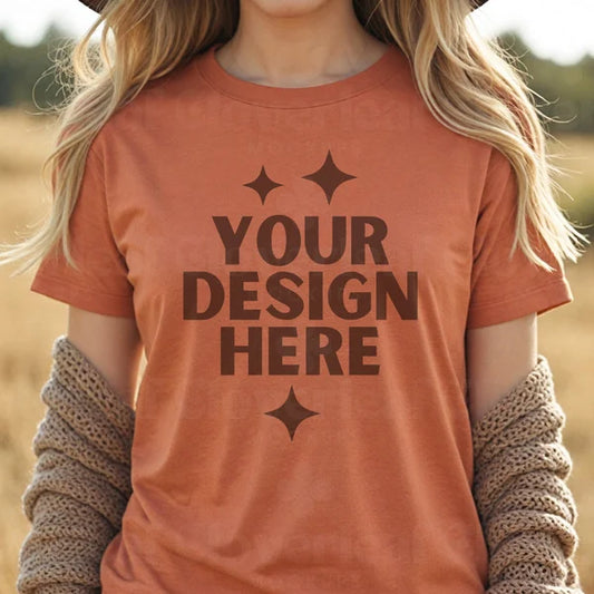 Heather Autumn Bella+Canvas Unisex Tee