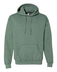 Heather Dark Green Gildan Hoodie