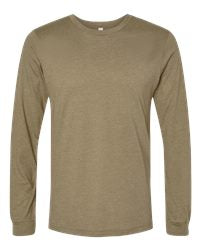 Heather Olive Bella Canvas Long Sleeve