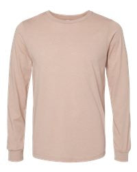 Heather Pink Gravel Bella Canvas Long Sleeve