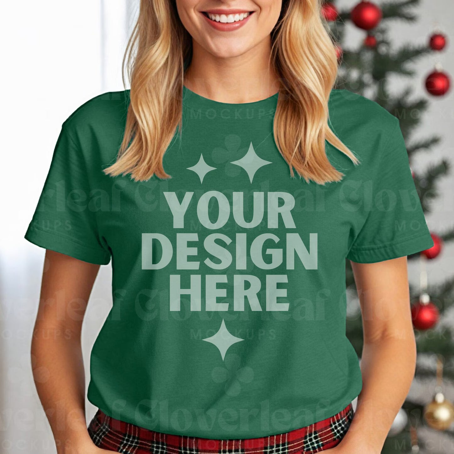 Heather Grass Green Bella+Canvas Unisex Tee