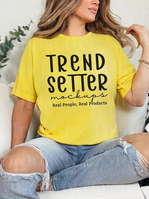 Heather Yellow Gold Bella+Canvas Unisex Tee