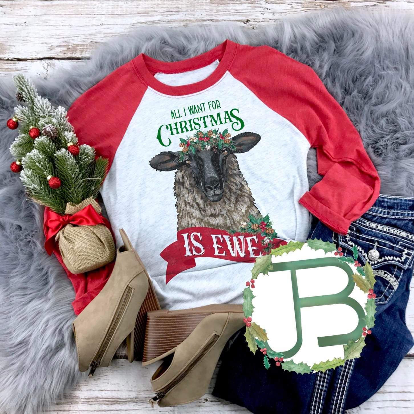 All I Want For Christmas Is You Raglan